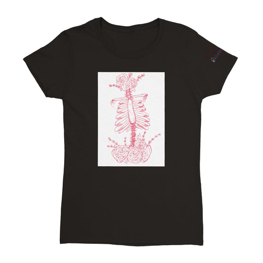 Rib Cage design by K. Maysun exclusively for No Excuse for Abuse CIC -  Womens Crewneck T-shirt